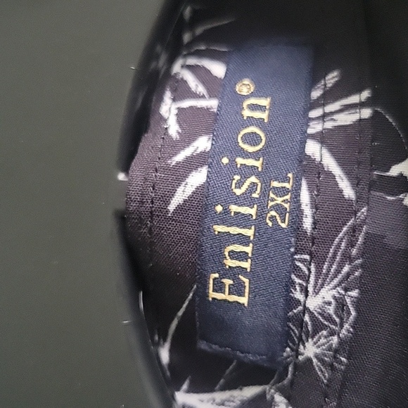 Mens Aloha short sleeve button up shirt,  resort wear, black - Picture 2 of 4